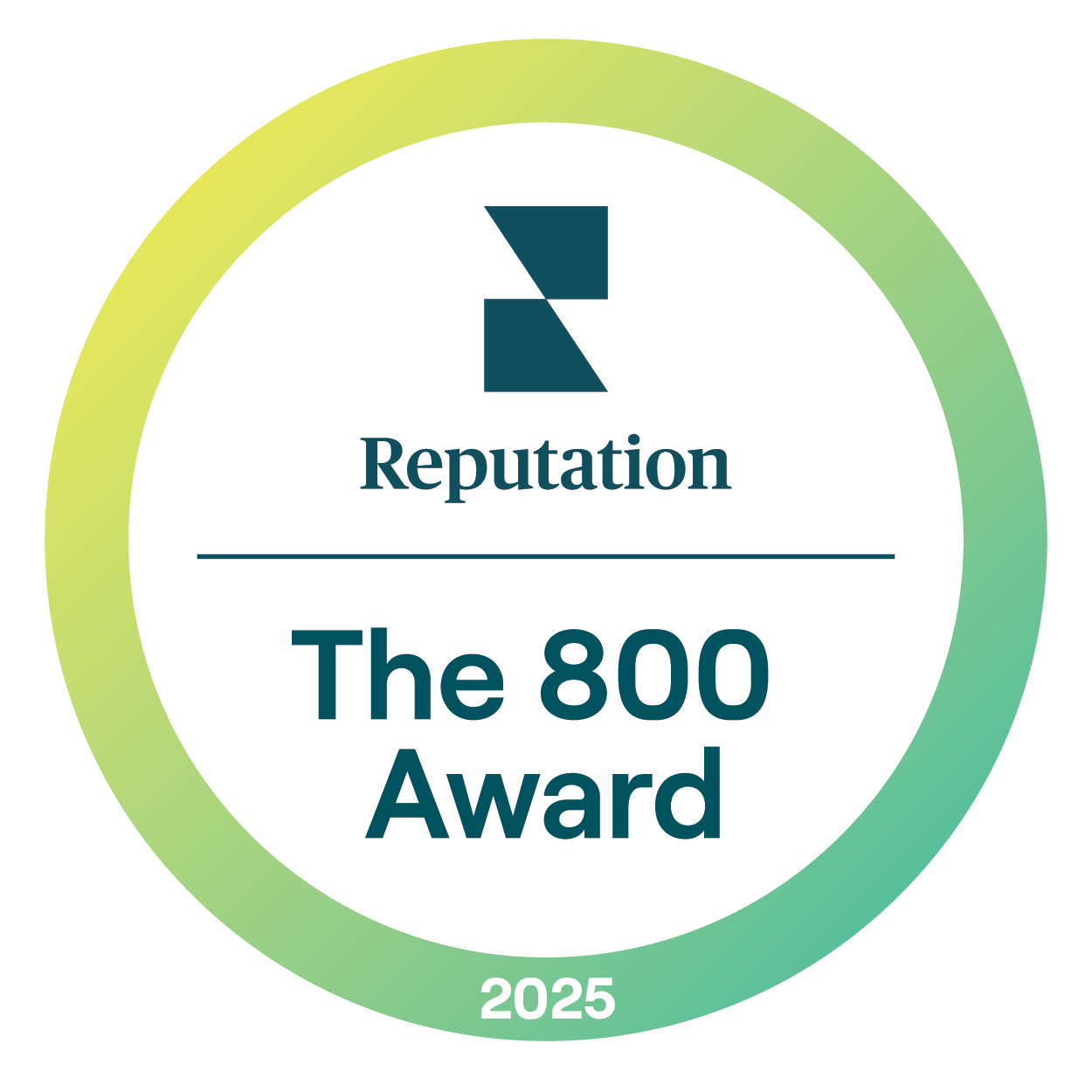 The 800 Club Reputation Award 2025
